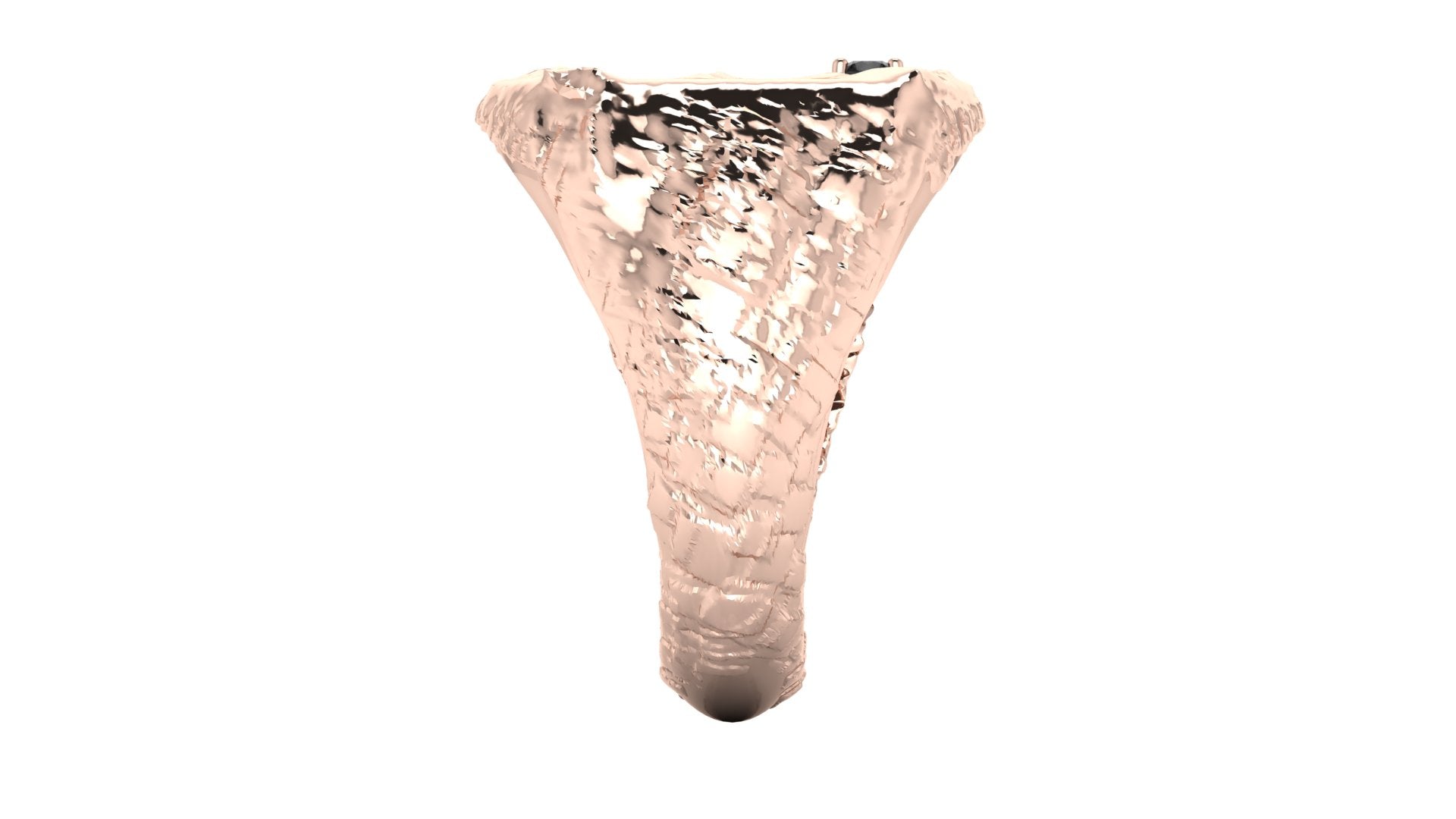 Anillo de hombre  con  diamante negro - Tomas