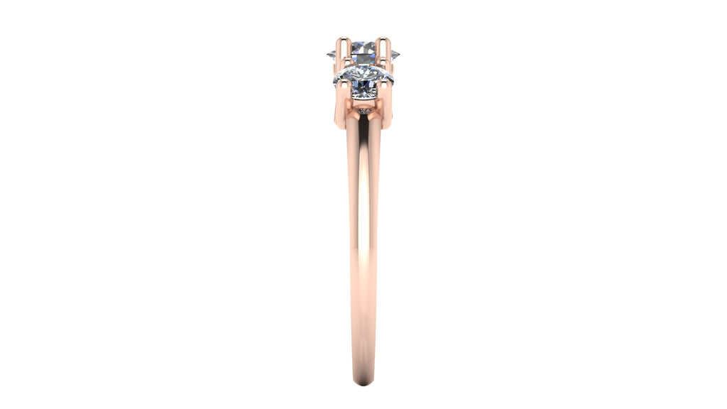 Anillo de compromiso trilogía , redondo - Mauricio
