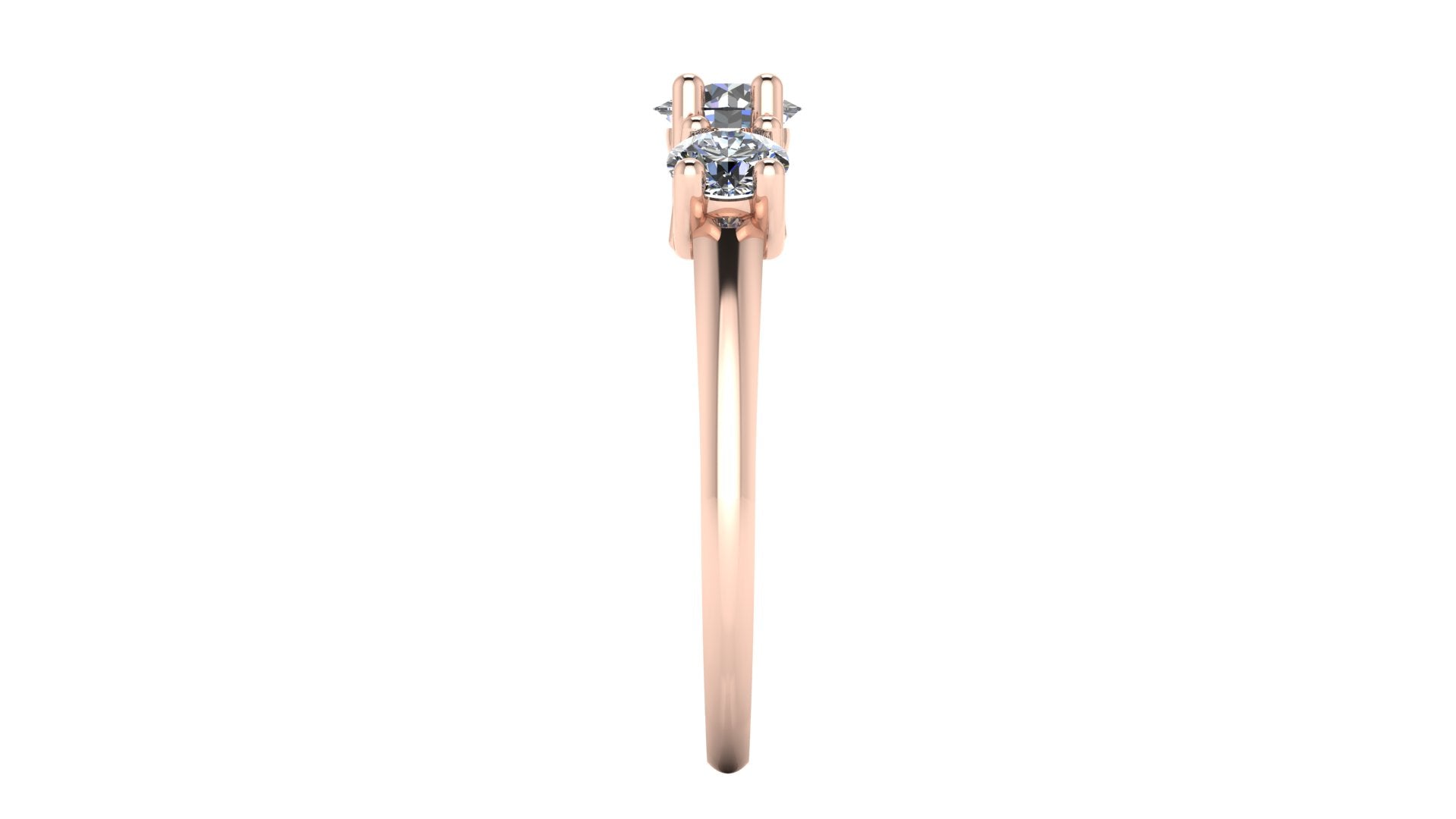 Anillo de compromiso trilogía , redondo - Mauricio