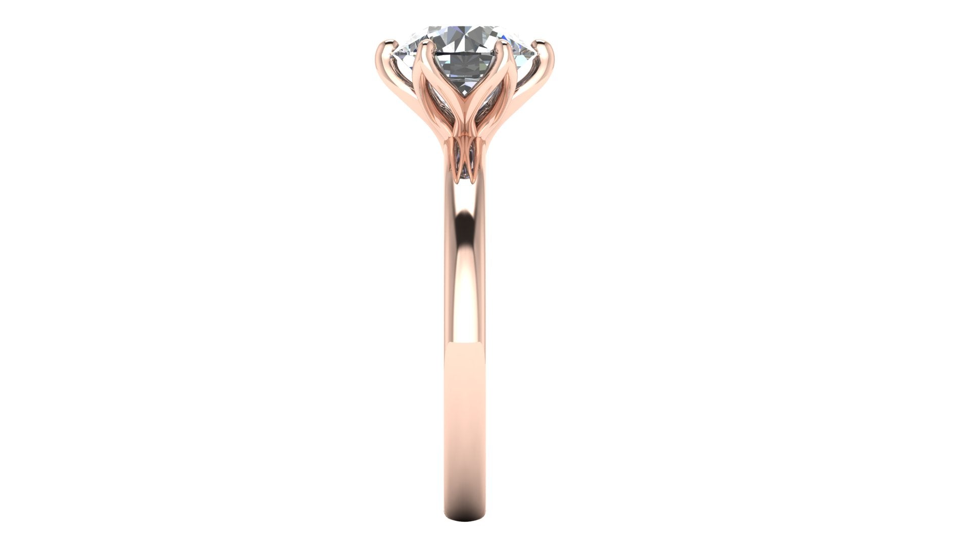 Anillo de compromiso solitario redondo -  Arturo