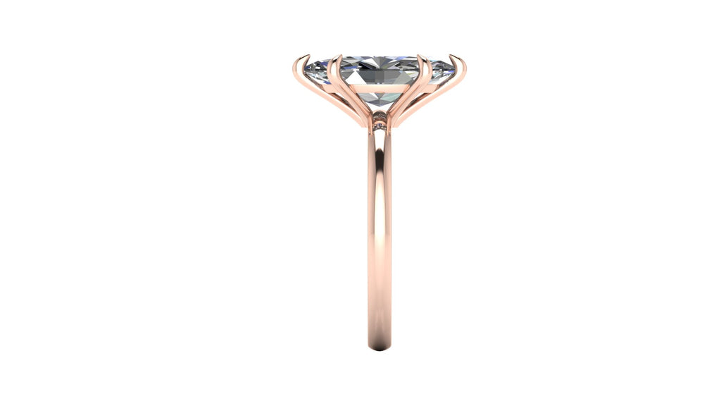 Anillo de compromiso solitario marquise - Santiago