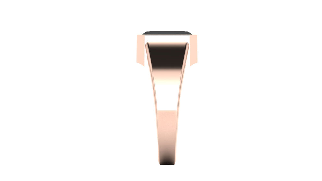 Anillo de hombre bicelado con ónix - Raul