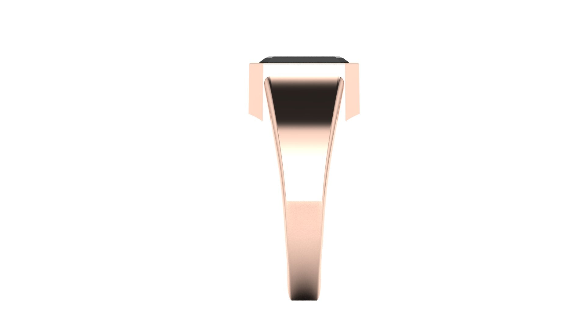 Anillo de hombre bicelado con ónix - Raul