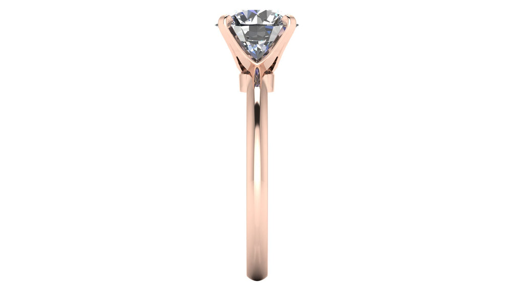 Anillo de compromiso solitario redondo -  Maximiliano