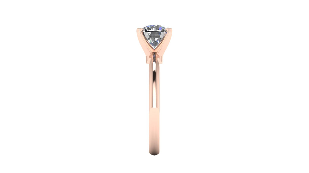 Anillo de compromiso solitario redondo -  Enrique