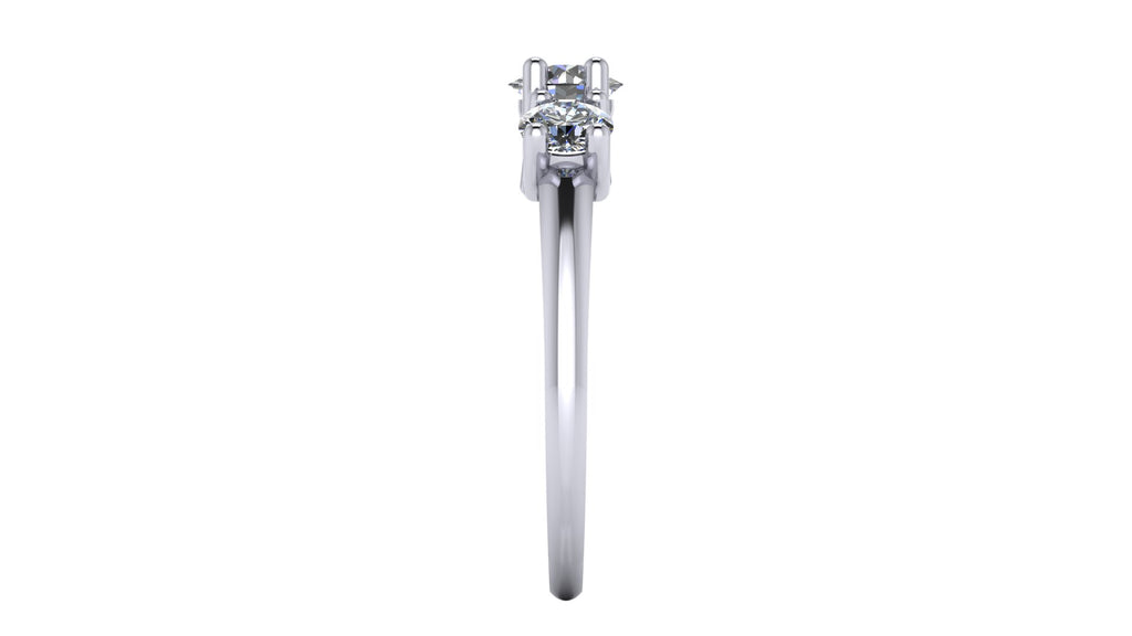 Anillo de compromiso trilogía , redondo - Mauricio