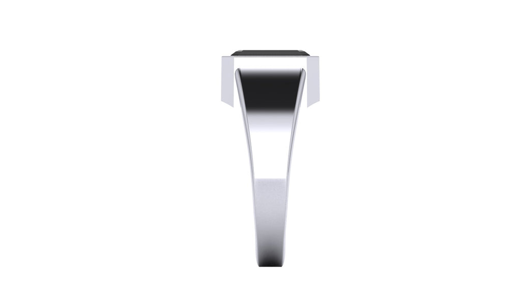 Anillo de hombre bicelado con ónix - Raul