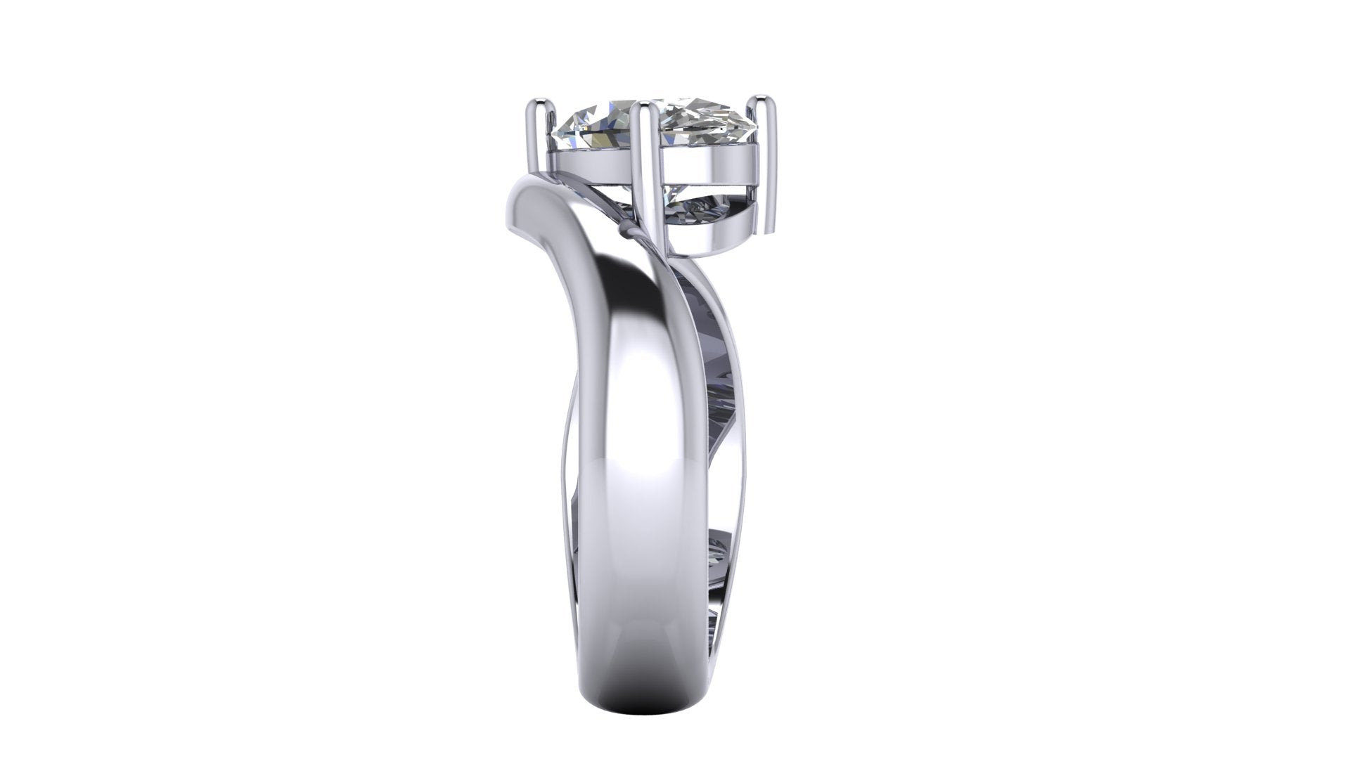 Anillo de compromiso solitario ovalado -  Aldo