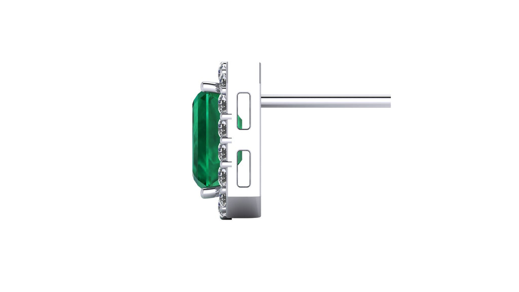 Aretes de esmeralda - María José