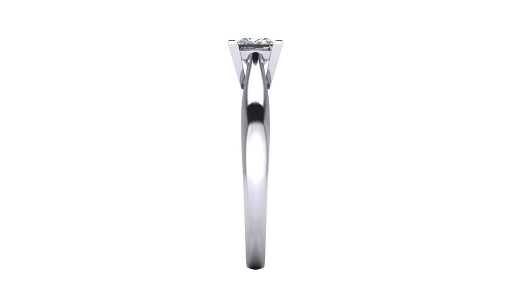 Anillo de compromiso solitario corte princesa - Rodrigo