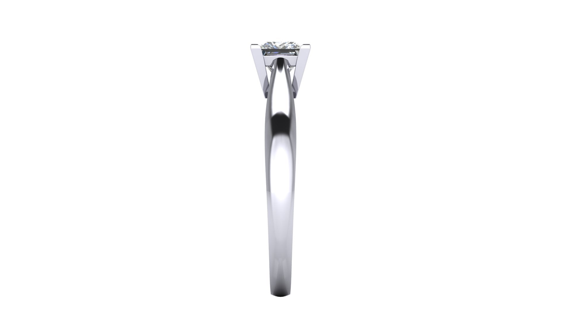 Anillo de compromiso solitario corte princesa - Rodrigo