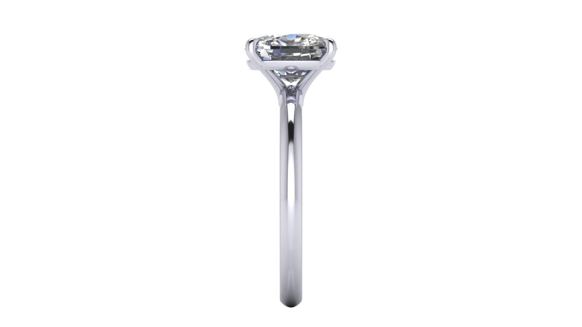 Anillo de compromiso solitario corte cushion - Gabriel