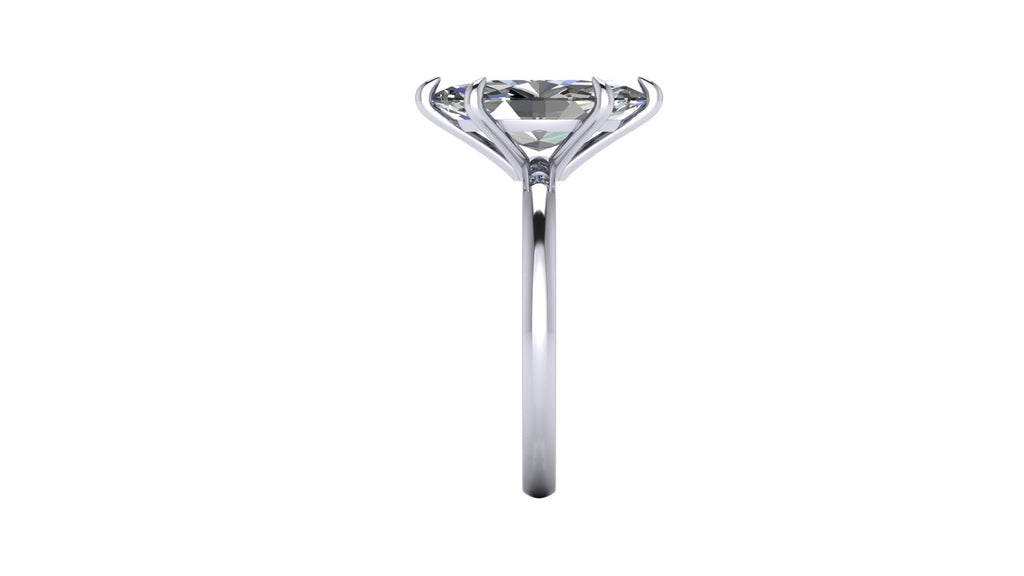Anillo de compromiso solitario marquise - Santiago