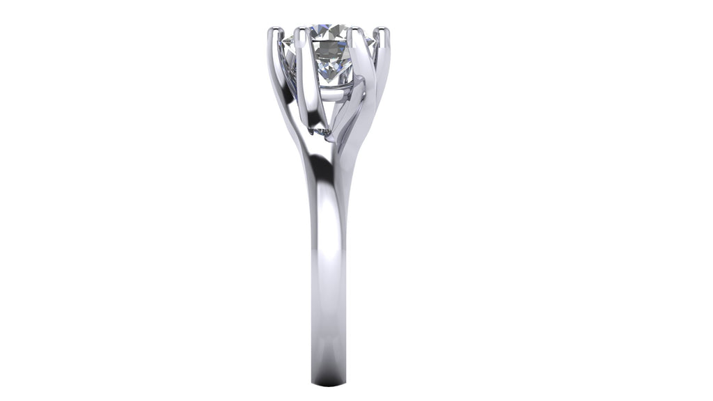 Anillo de compromiso solitario redondo -  Carlos