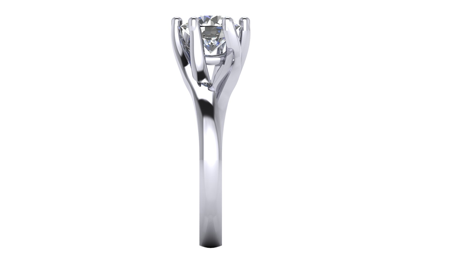 Anillo de compromiso solitario redondo -  Carlos