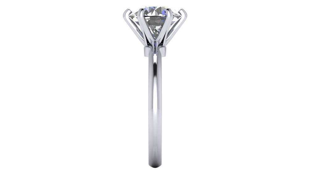 Anillo de compromiso solitario redondo -  Pablo