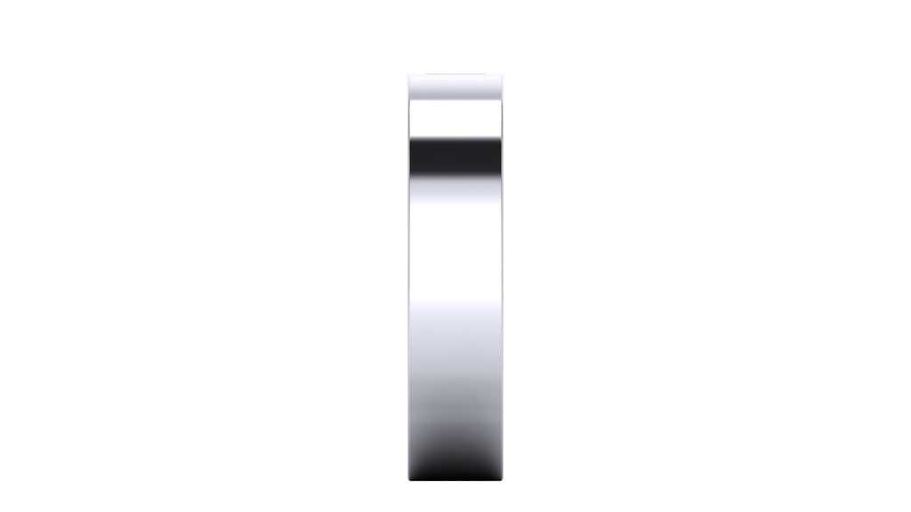 Anillo de compromiso solitario bicelado corte baguette - Andres
