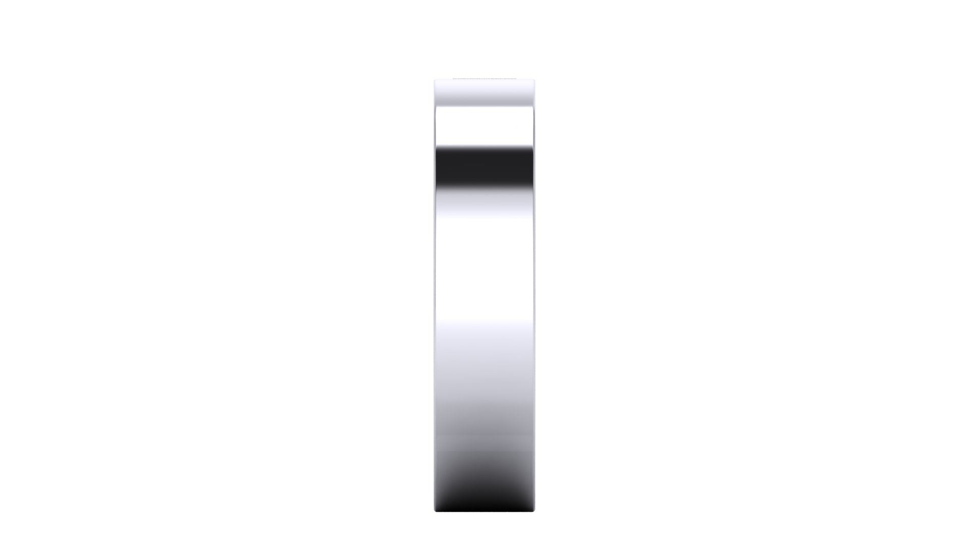 Anillo de compromiso solitario bicelado corte baguette - Andres