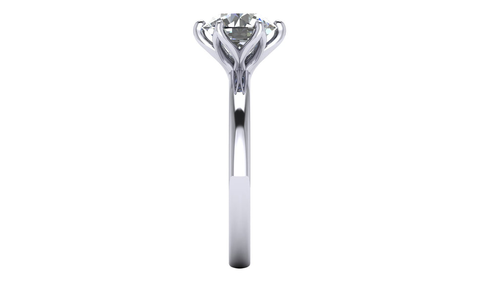 Anillo de compromiso solitario redondo -  Arturo