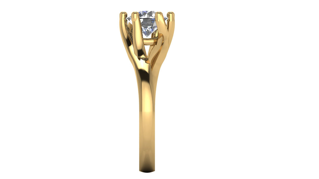 Anillo de compromiso solitario redondo -  Carlos