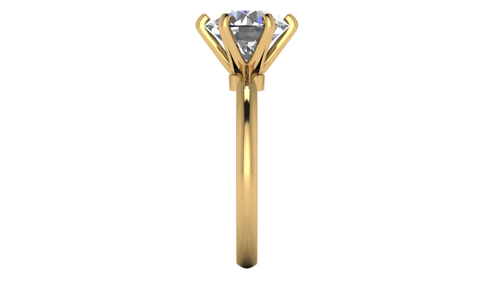 Anillo de compromiso solitario redondo -  Pablo