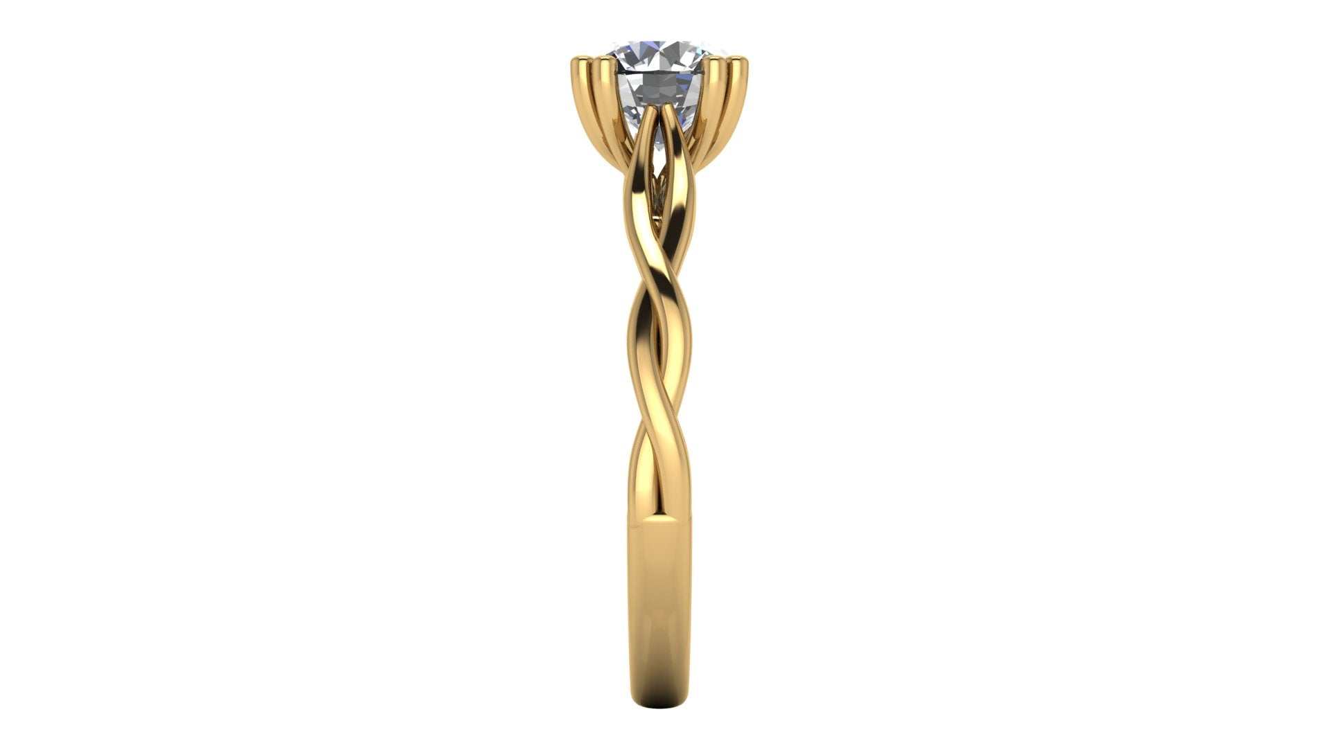 Anillo de compromiso solitario redondo -  Ernesto