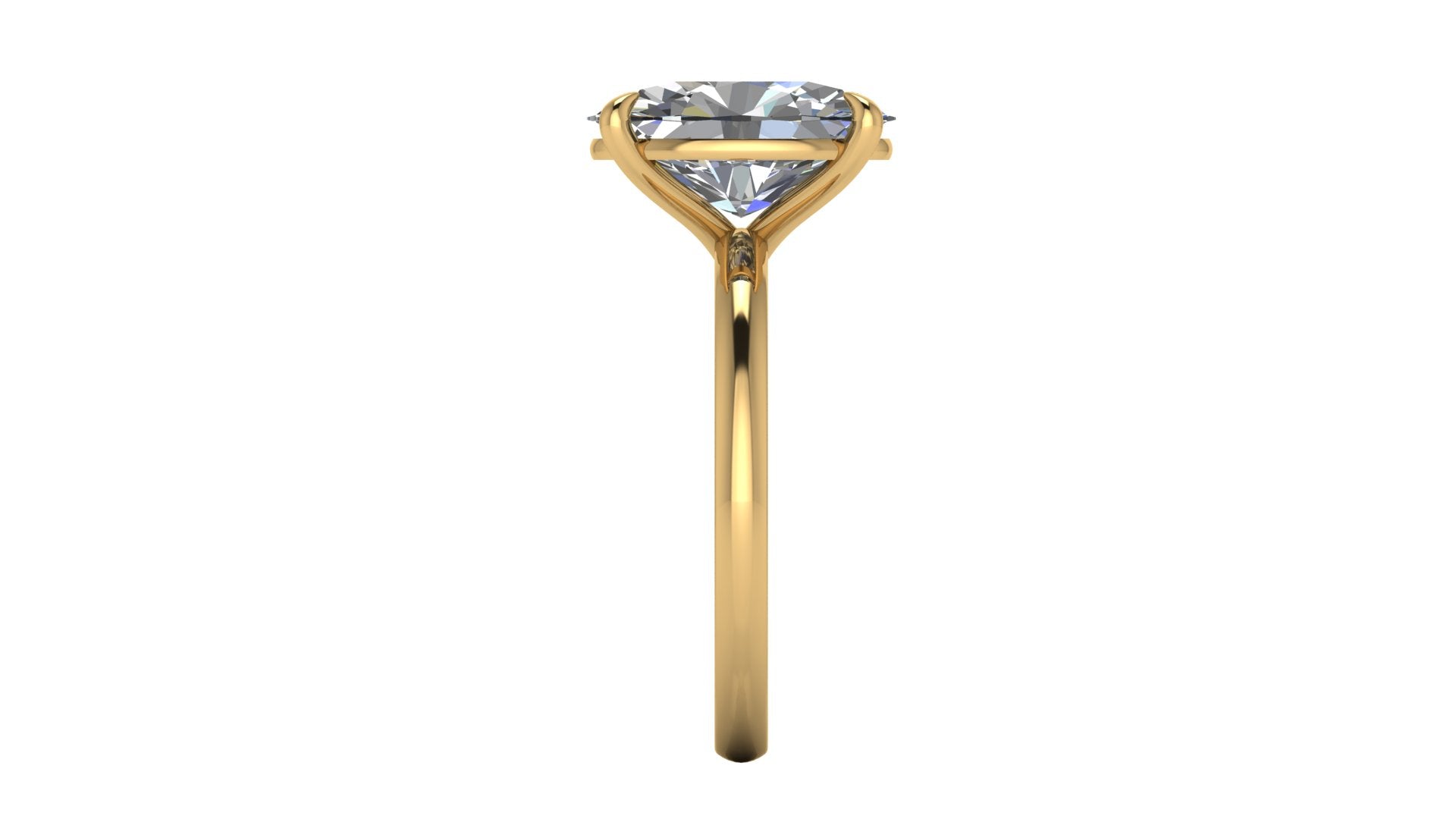 Anillo de compromiso solitario ovalado -  Sebastian