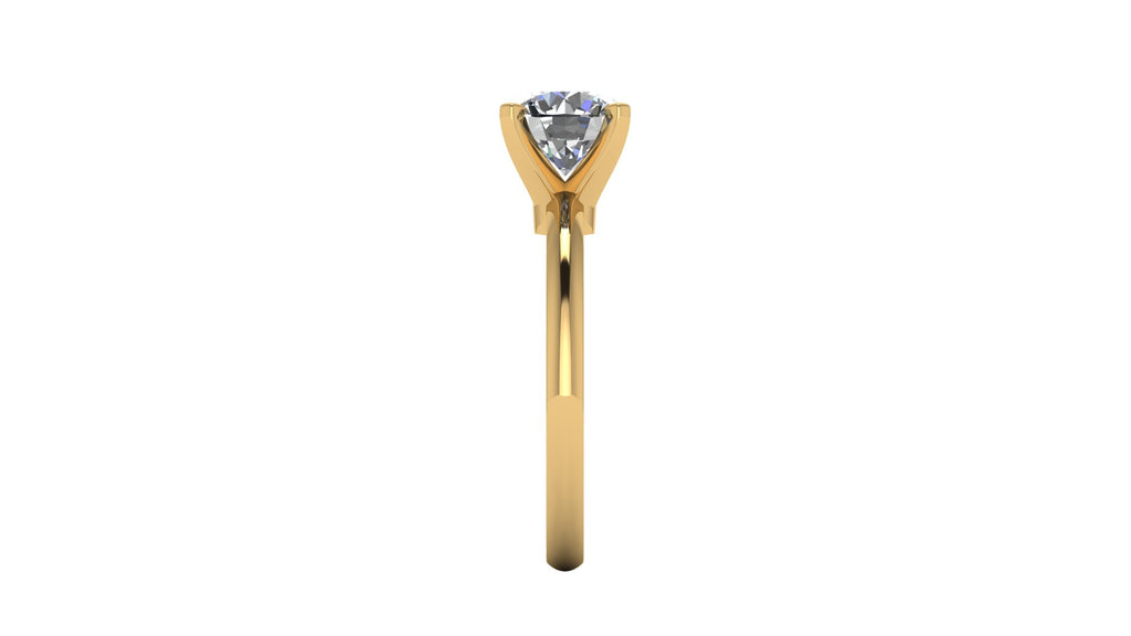 Anillo de compromiso solitario redondo -  Enrique