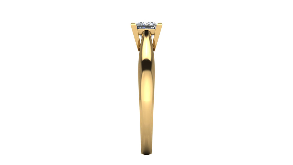 Anillo de compromiso solitario corte princesa - Rodrigo