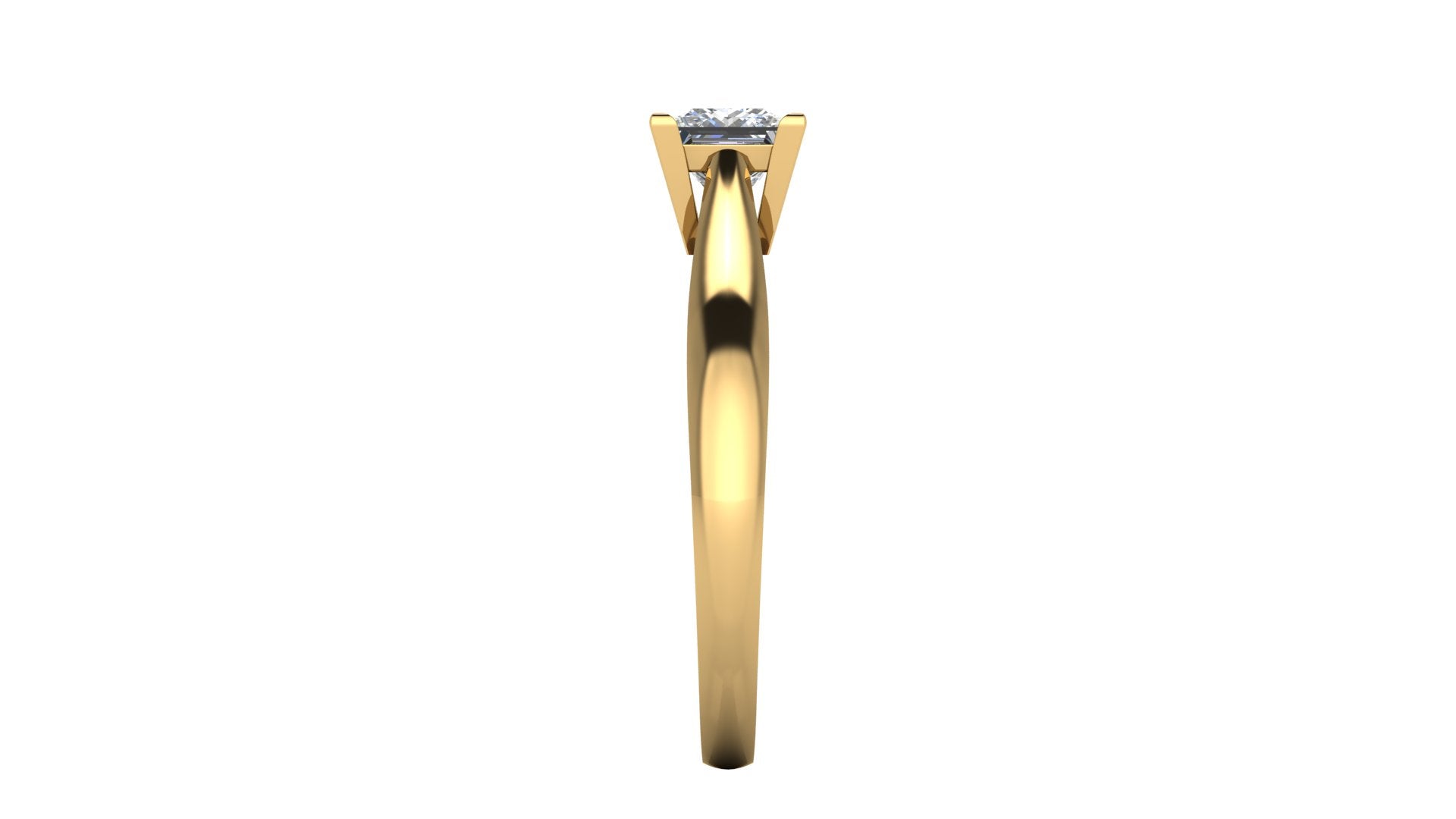 Anillo de compromiso solitario corte princesa - Rodrigo