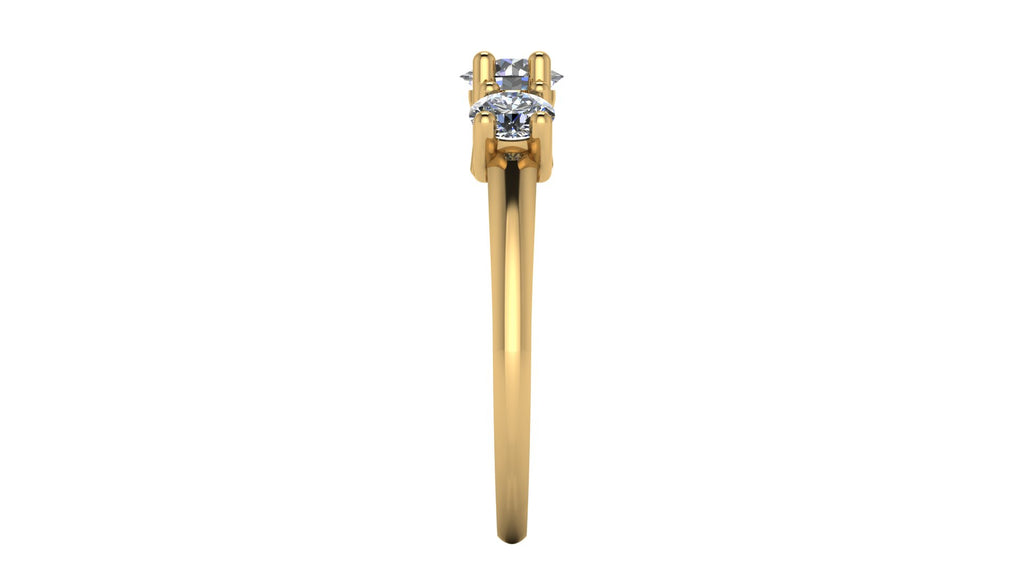 Anillo de compromiso trilogía , redondo - Mauricio