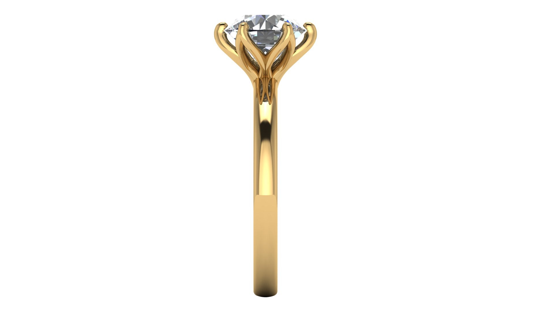 Anillo de compromiso solitario redondo -  Arturo