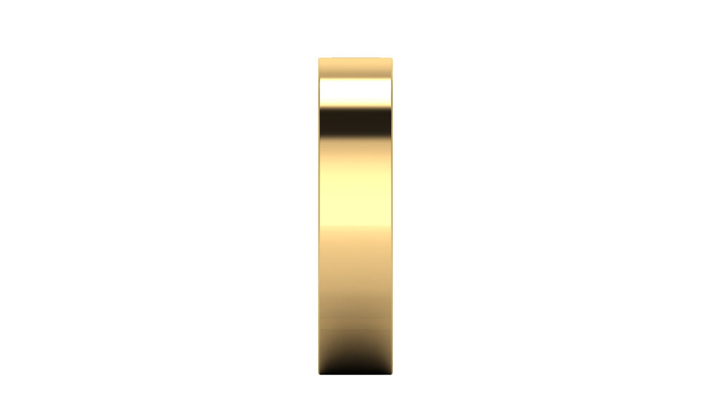 Anillo de compromiso solitario bicelado corte baguette - Andres