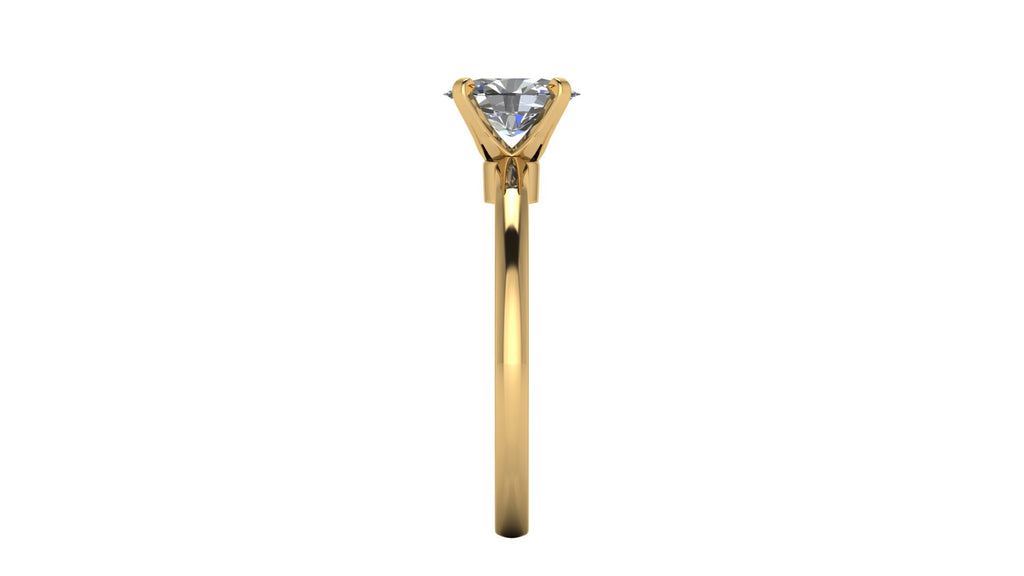 Anillo de compromiso solitario ovalado -  Victor