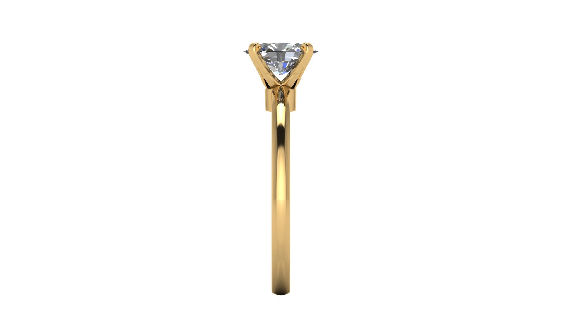 Anillo de compromiso solitario ovalado -  Victor