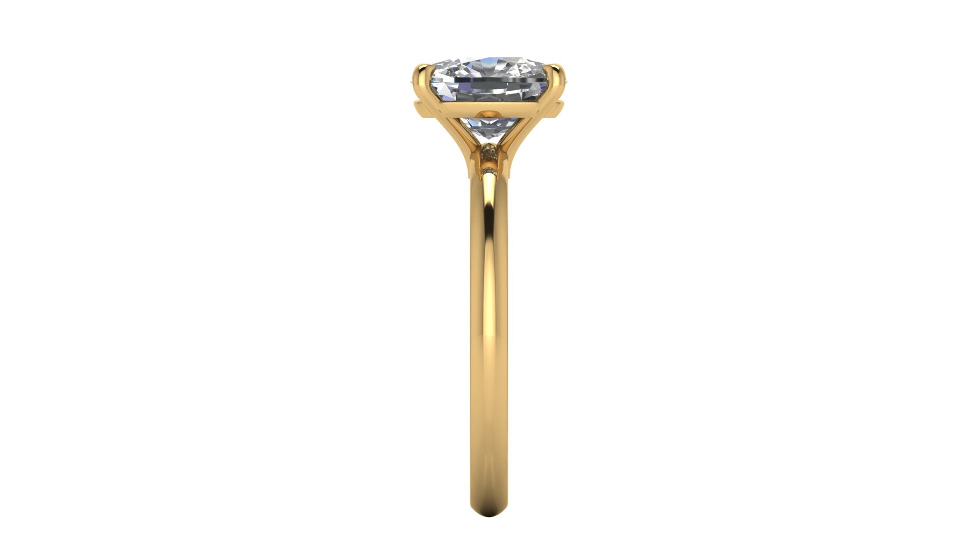 Anillo de compromiso solitario corte cushion - Gabriel