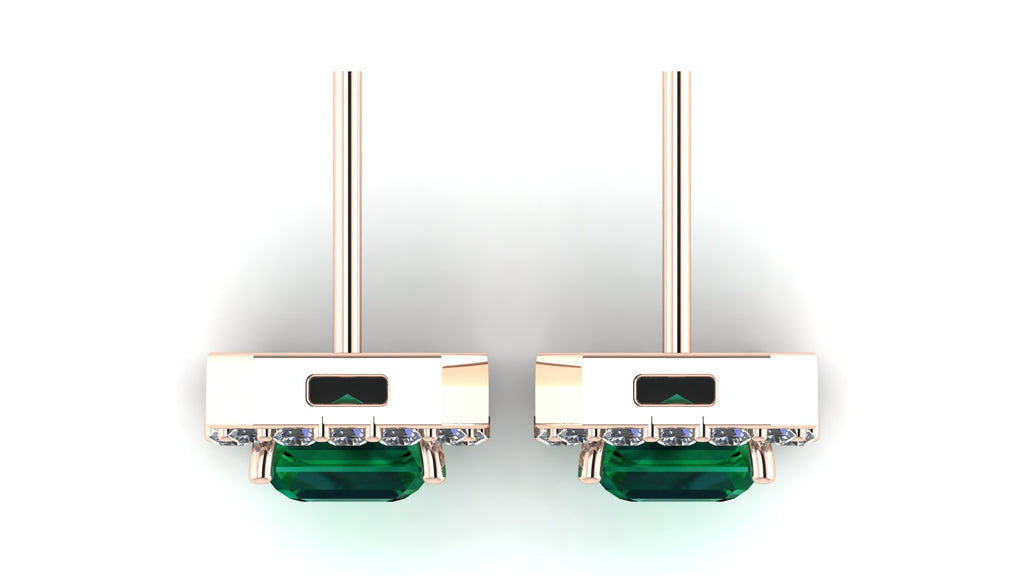 Aretes de esmeralda - María José