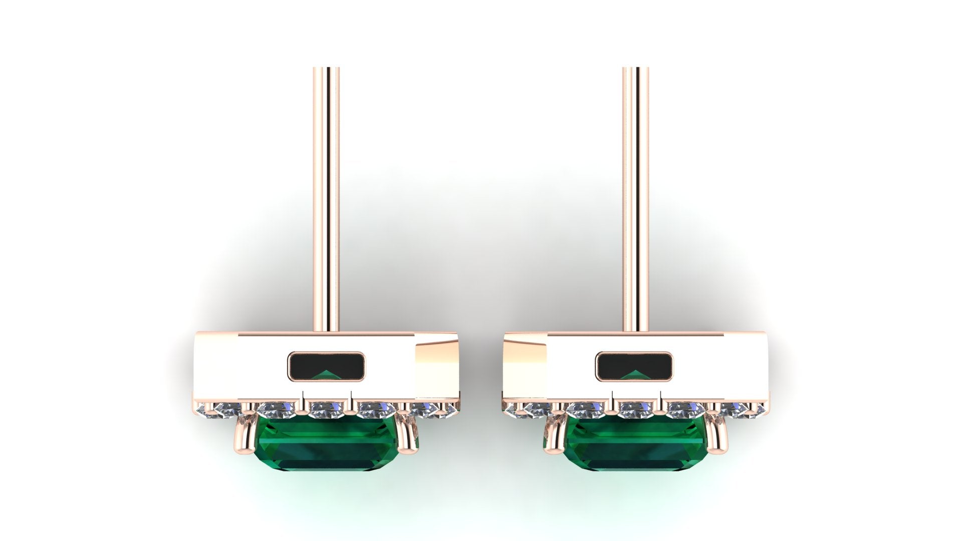 Aretes de esmeralda - María José