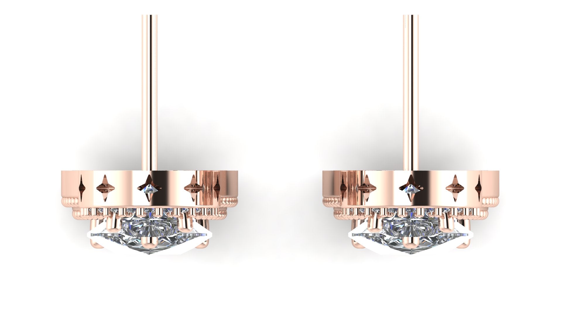 Aretes de diamantes - Martina