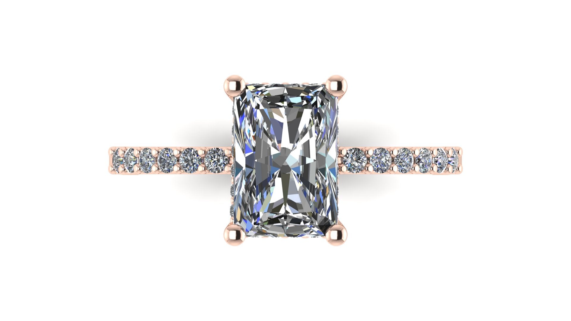 Anillo de compromiso  cushion, diamantes en halo - Alejandro
