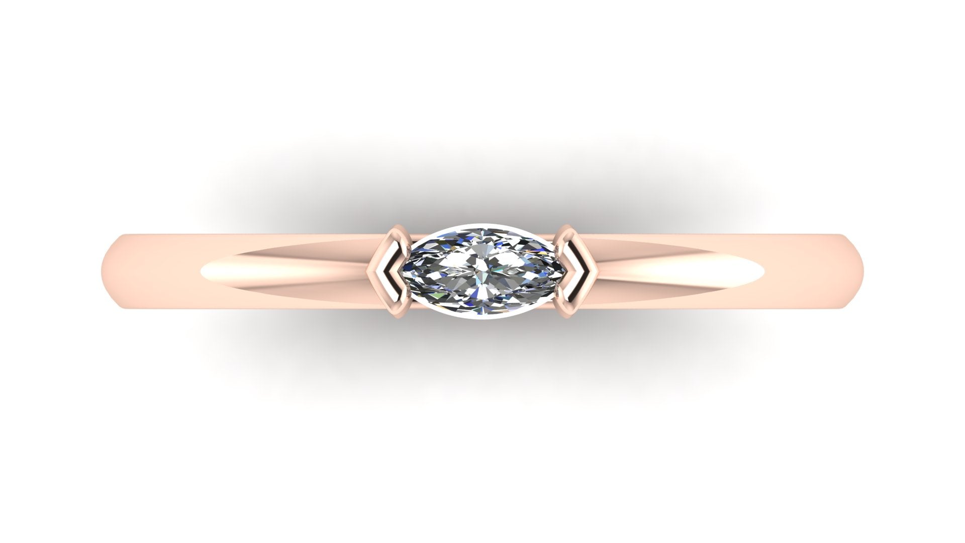 Anillo de diamante cortemarquise - Cinthia