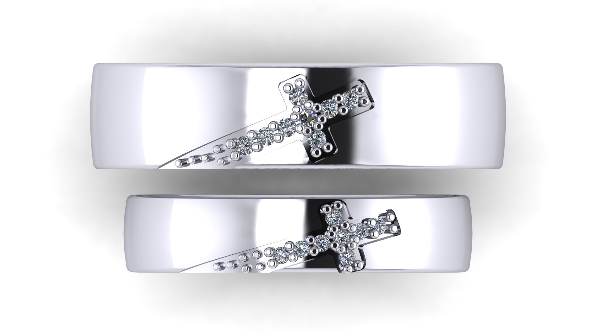 Argollas de Matrimonio con cruz - Cristina