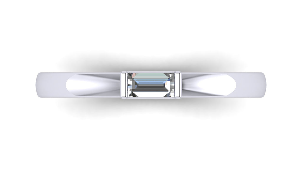 Baguette-cut diamond ring - Cecilia
