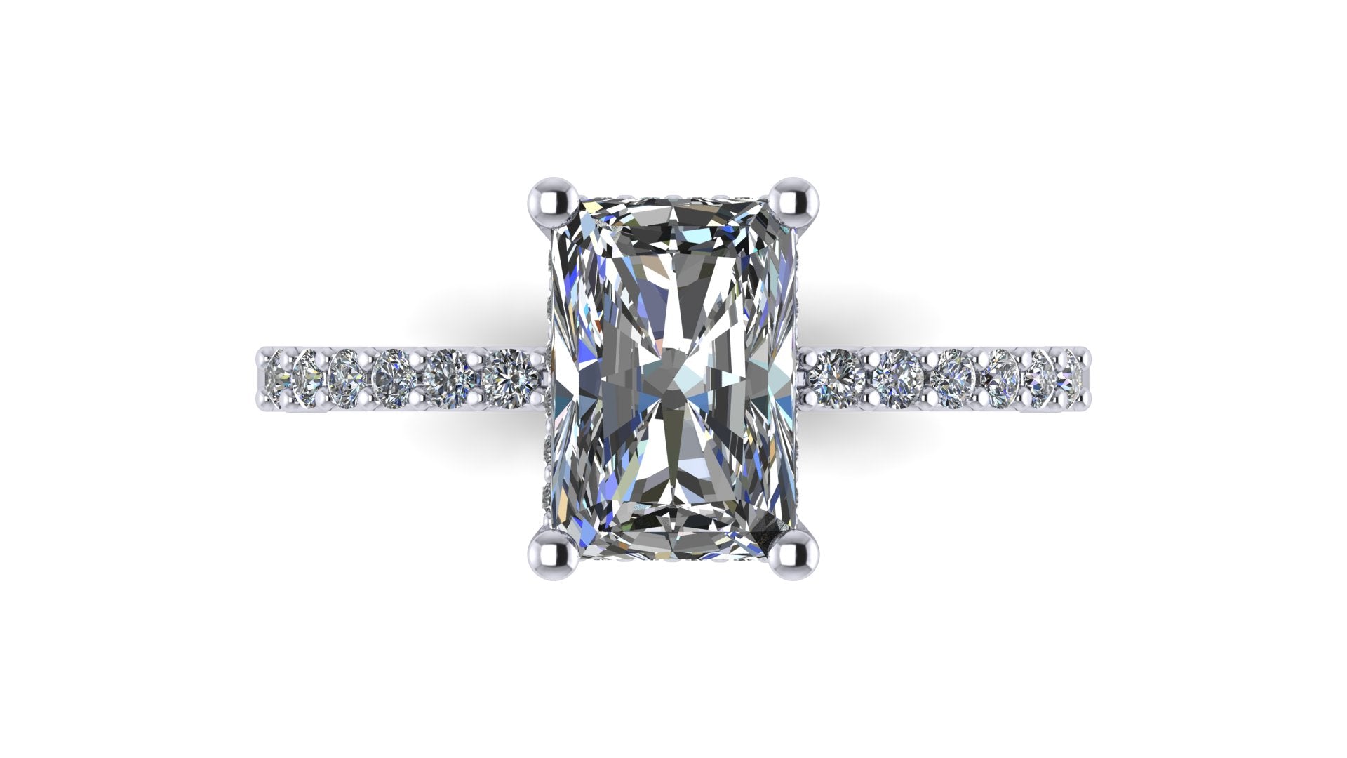 Anillo de compromiso  cushion, diamantes en halo - Alejandro