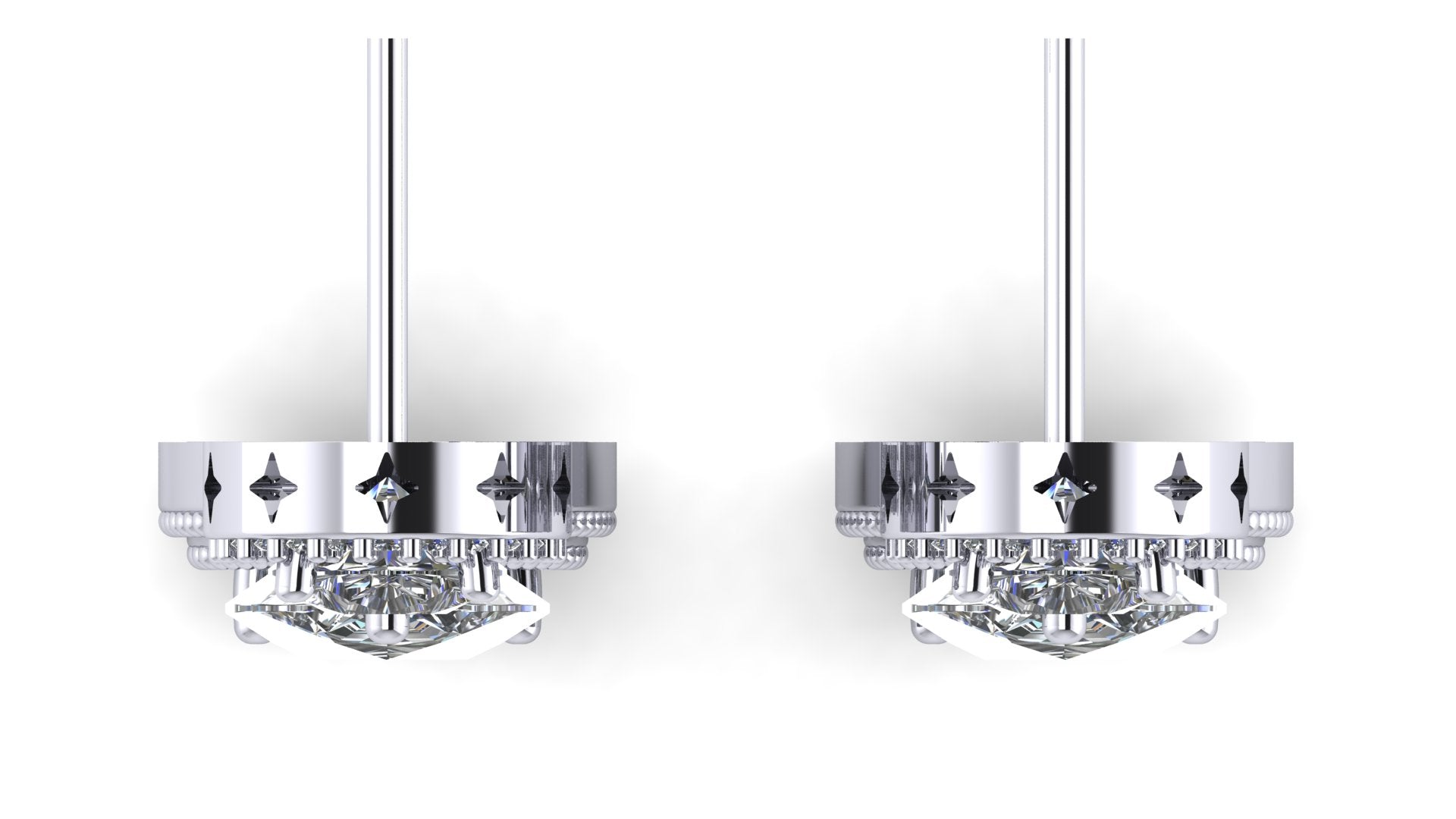 Aretes de diamantes - Martina