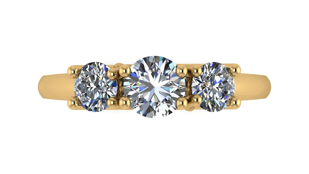Anillo de compromiso trilogía , redondo - Mauricio