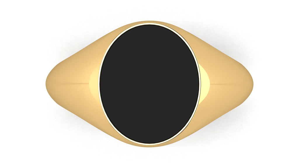 Signet ring con ónix negro - Jonathan