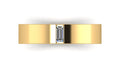 Anillo de compromiso solitario bicelado corte baguette - Andres