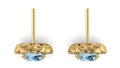 Aretes de aquamarina - Sara