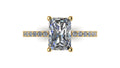 Anillo de compromiso  cushion, diamantes en halo - Alejandro